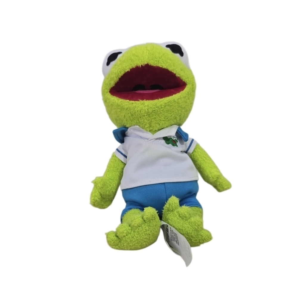 Disney Store Muppet Babies Baby Kermit The Frog Plush 12" Stuffed Animal Toy - Picture 8 of 8